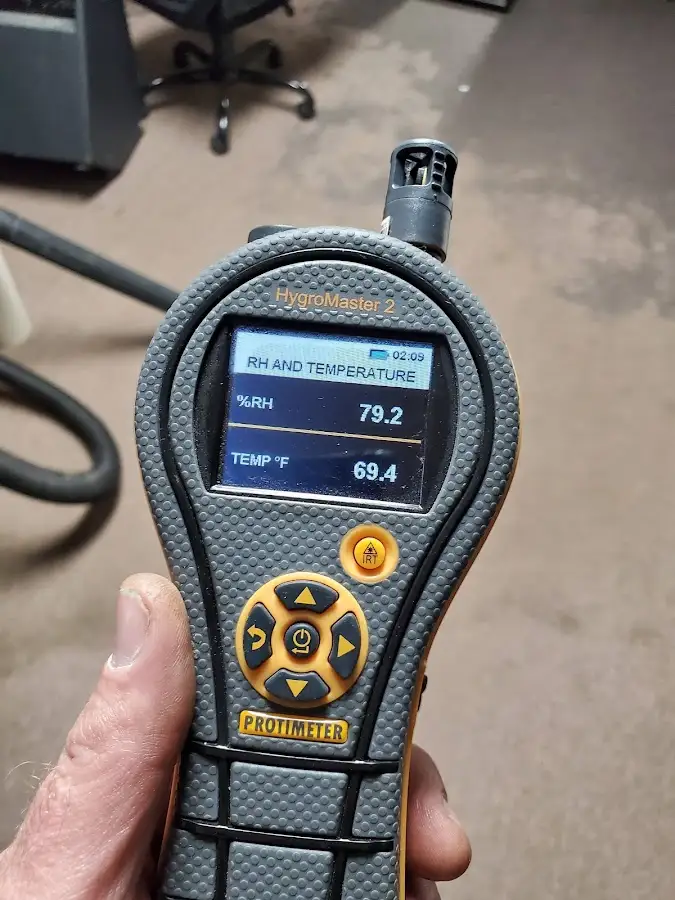Moisture meter humidity assessment for Fire & Smoke Damage Restoration in Town and Country